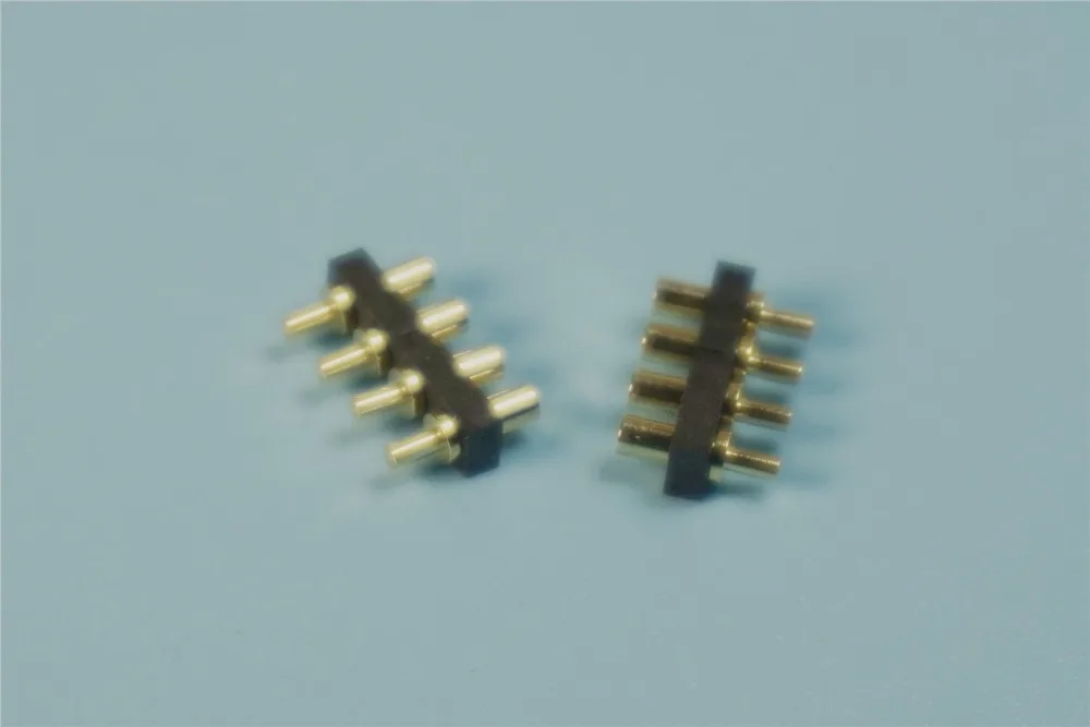 5 шт. контактная панель Pogo Pin 4 2 54 мм шаг позиции 0 высота PCB Вертикальная Золотая 1u