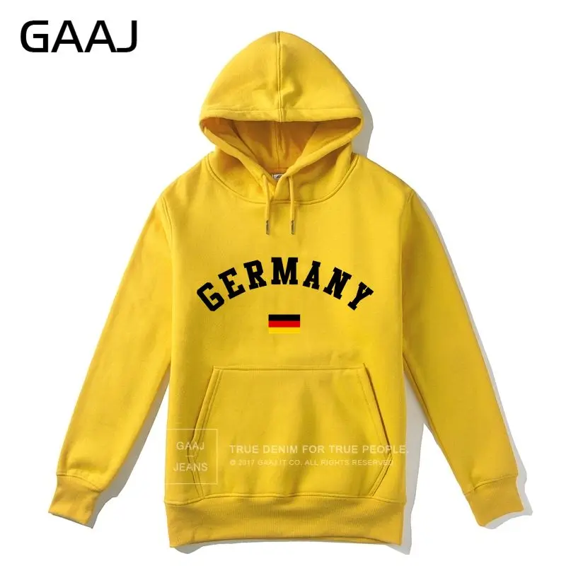 Немецкий флаг, мужские толстовки, Wo, мужская куртка, повседневная, Deutschland, мужская, с принтом, брендовая толстовка с капюшоном, для скейтборда, брендовая одежда, повседневная - Цвет: Yellow