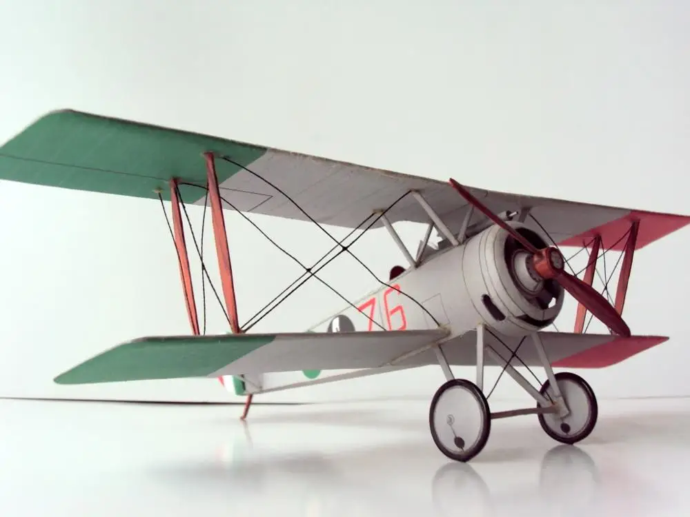 DIY Бумажная модель французского бойца Hanriot 3D головоломка WW I Boy подарок бумажное