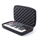 Дорожный жесткий чехол для переноски для Akai Professional MPK Mini MKII  25-клавишный Ультрапортативный USB MIDI-барабан и контроллер для клавиатуры