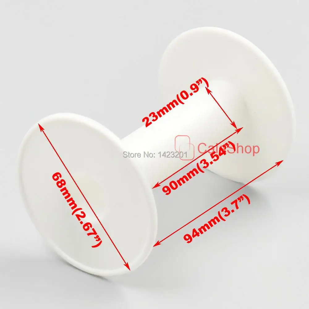 Пластиковые пустые катушки для проводов 10 шт./лот шпули с круглыми концами шнур