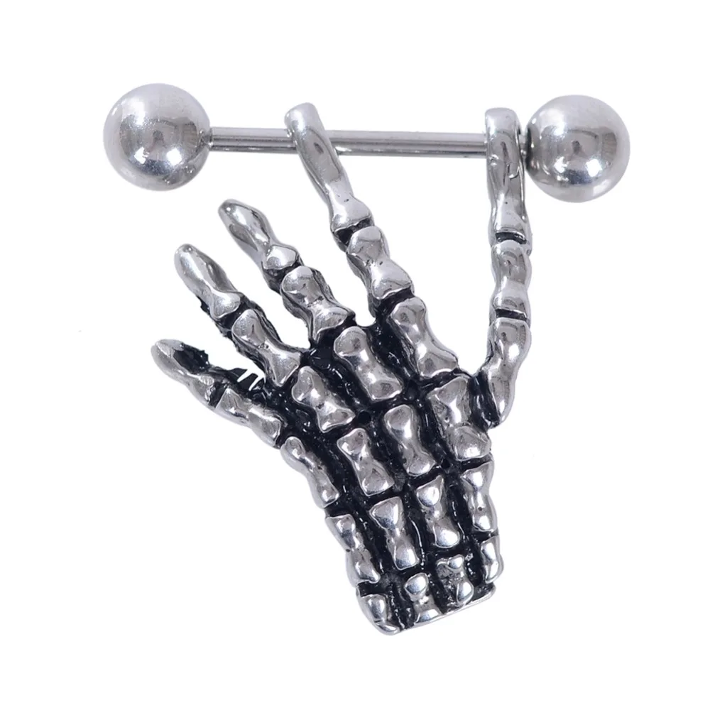 1 шт. хирургические Сталь Рог призрак коготь патрубок кольцо Бар Штанга пирсинг