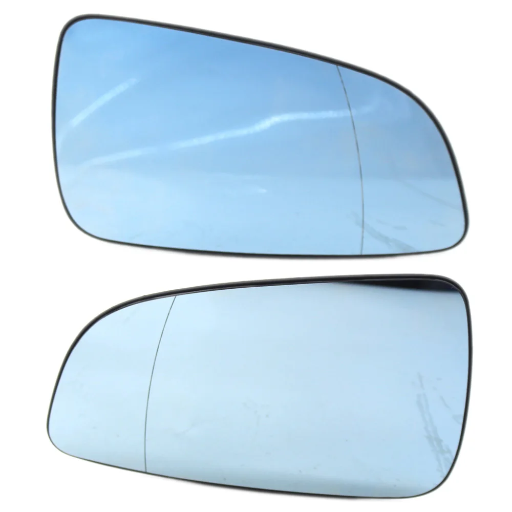 

2Pcs/Set Fit for Astra H Mk5 04-08 Blue Color Rearview Wing Mirror Glass Heated