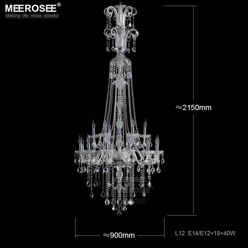 Современные стеклянные прозрачные люстры светильники в стиле барокко