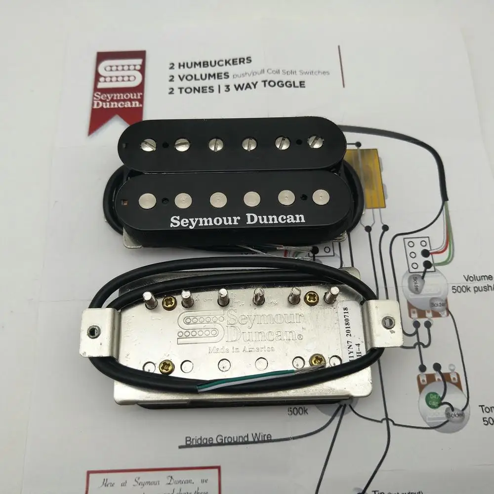 Seymour Duncan SH1n 59 модель SH2n Джаз SH4 JB Хамбакеры звукосниматели электрогитары 1 шт. с оригинальной посылка