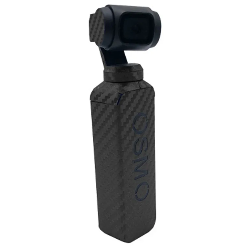 3M Waterproof OSMO Pocket Carbon Fiber Stickers Skin for DJI OSMO Pocket Handheld Gimbal Decals Accessories - Цвет: Black