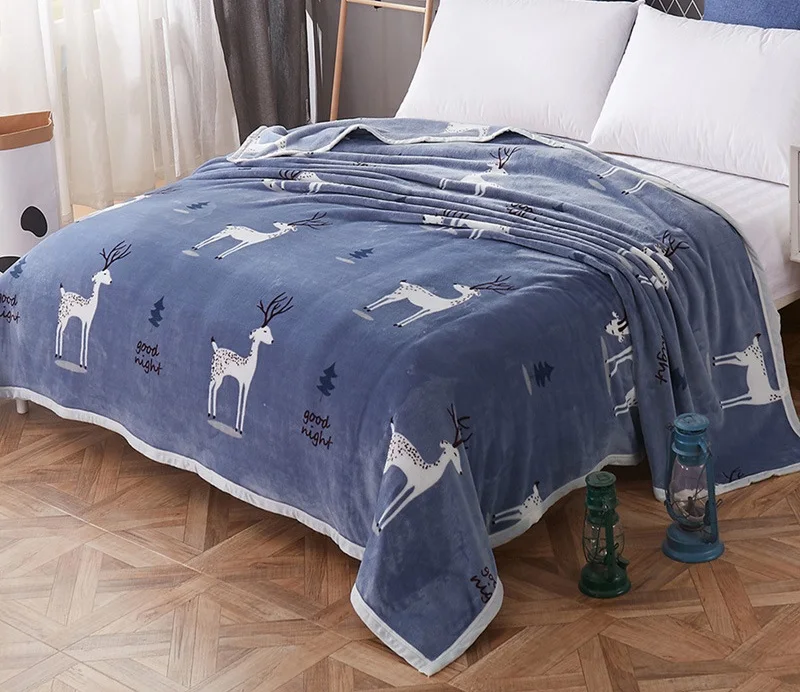 Новый Фламинго лося Рождество флис пледы одеяла для кроватей cobertor супер мягкие
