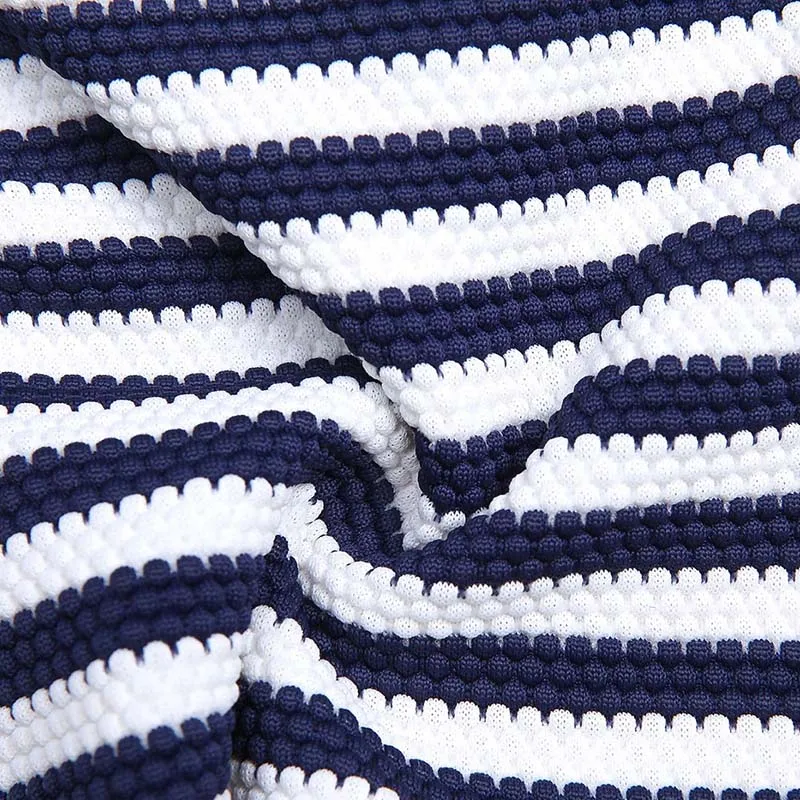 HAOFAN высокое качество в полоску Цельный купальник v-образный вырез открытая спина