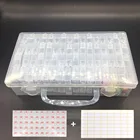64128шт. Инструменты для вышивки картин со стразами контейнер для бисера Стразы Алмазная вышивка для хранения камней аксессуар мозаика удобный ящик