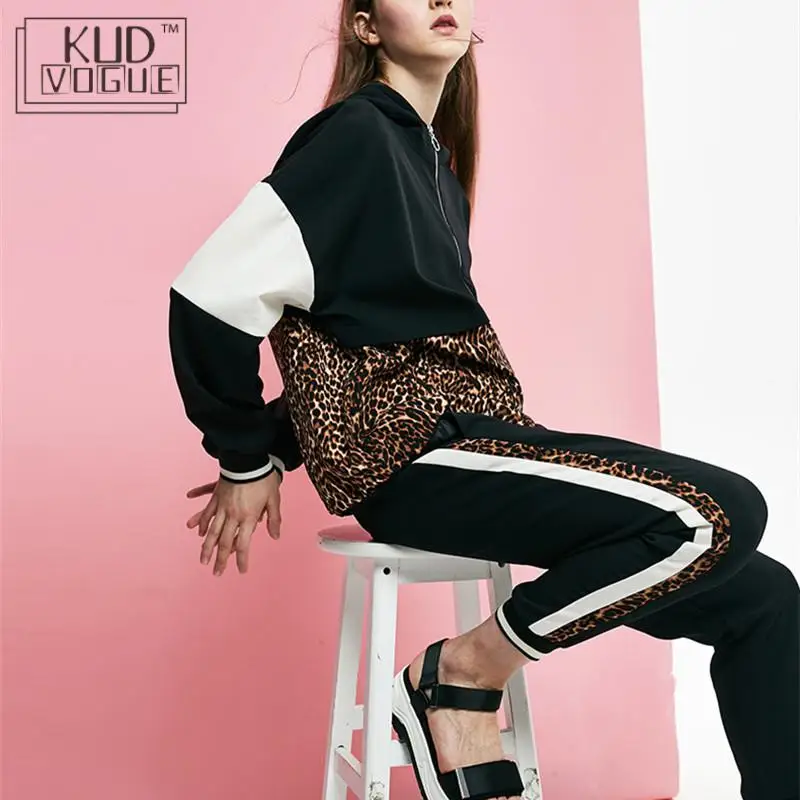 Женский спортивный костюм из 2 предметов толстовка с капюшоном и длинными