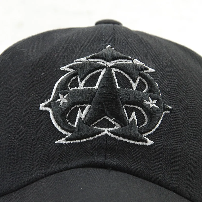 2017 Для мужчин и женщин новая хлопковая бейсболка пентаграмма монограмма вышивка