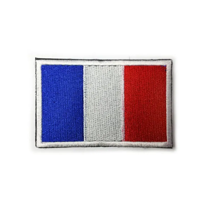 France B Flag 3D вышитая EU Netherland Croatia Италия Новая Зеландия Флаг патч ПРИШИТАЯ нарукавная нашивка для одежды наклейка на рюкзак DIY Аппликация 8 см X 5 см - Цвет: France B Flag