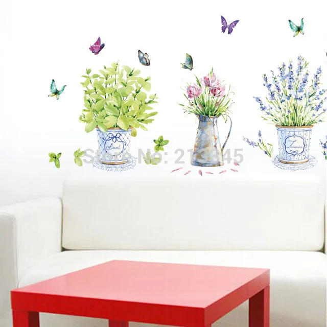 Декоративные вазы для украшения дома декоративные с наклейками|pegatinas de pared|pegatinas