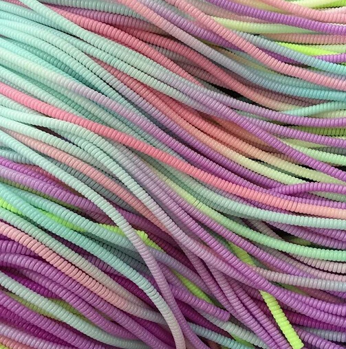 安い 送料 Ems Dhl 1000 60 センチメートル色のグラデーション春保護スリーブスパイラルコードプロテクター携帯電話 Iphone の充電器イヤホンコード