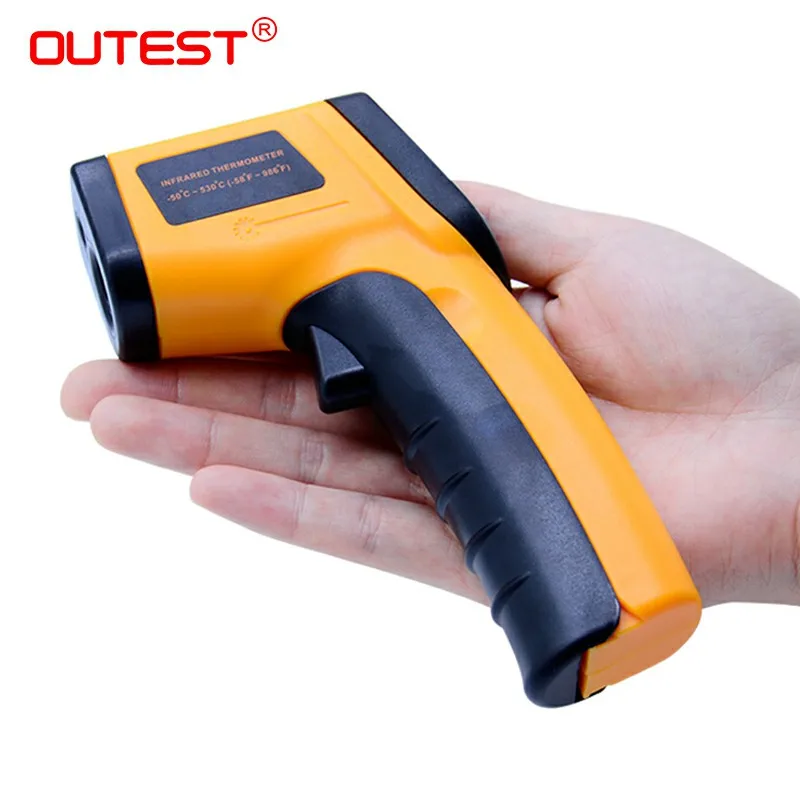 Ouest Цифровой Термометр Пистолет Бесконтактный лазерный измеритель температуры