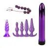 7 шт. мини вибратор для пальцев Анальная пробка массажер наборы сексуальная