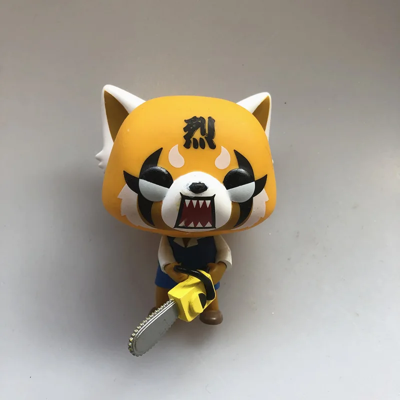 Белый Funko pop Secondhand Sanrio: Aggretsuko-Retsuko с Бензопилой Виниловая фигурка Коллекционная модель свободная игрушка - Цвет: Белый