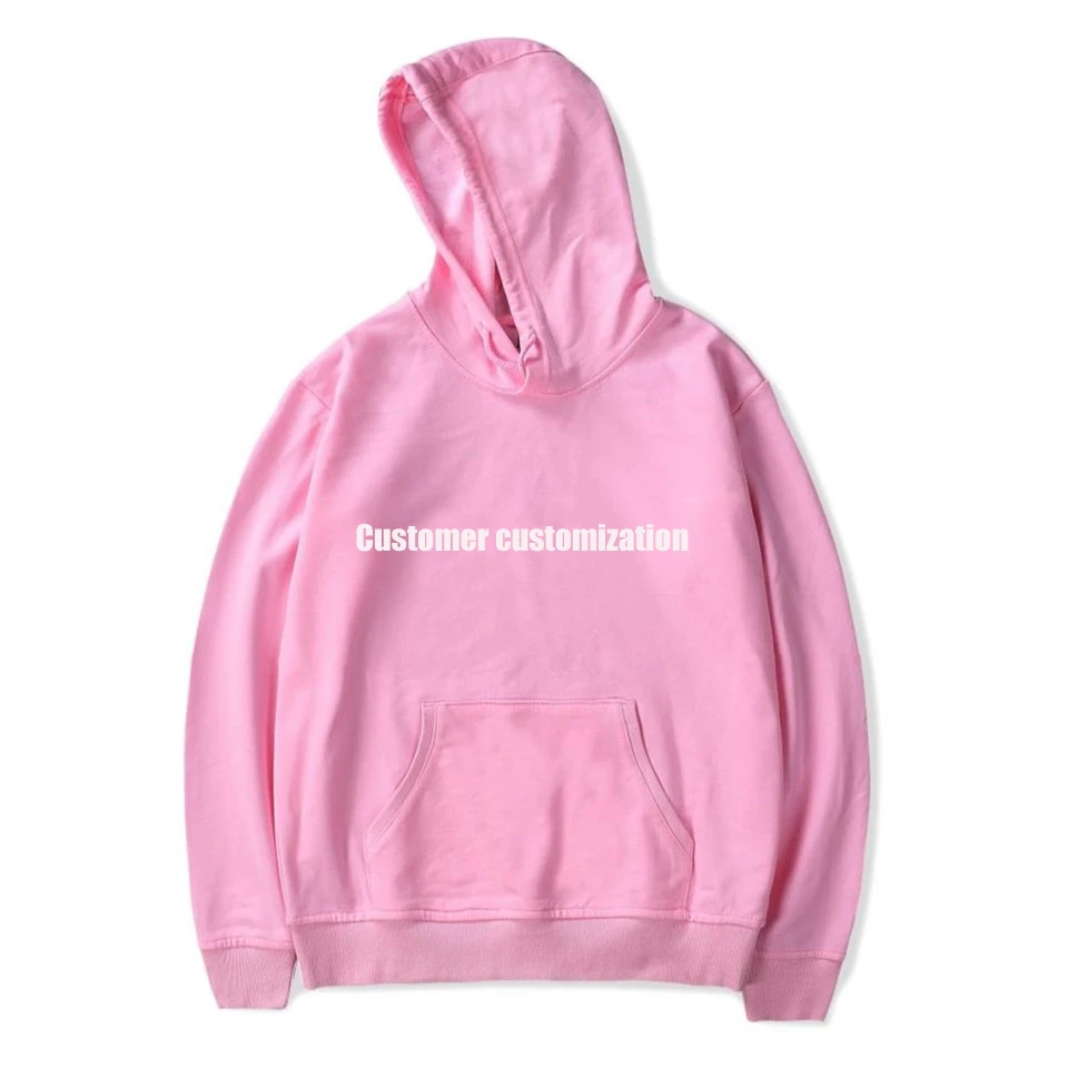 LOGO customization printed Hoodies Sweatshirts Women men cotton Kpop Pullovers streetwear Customer 1624-WY02 | Женская одежда