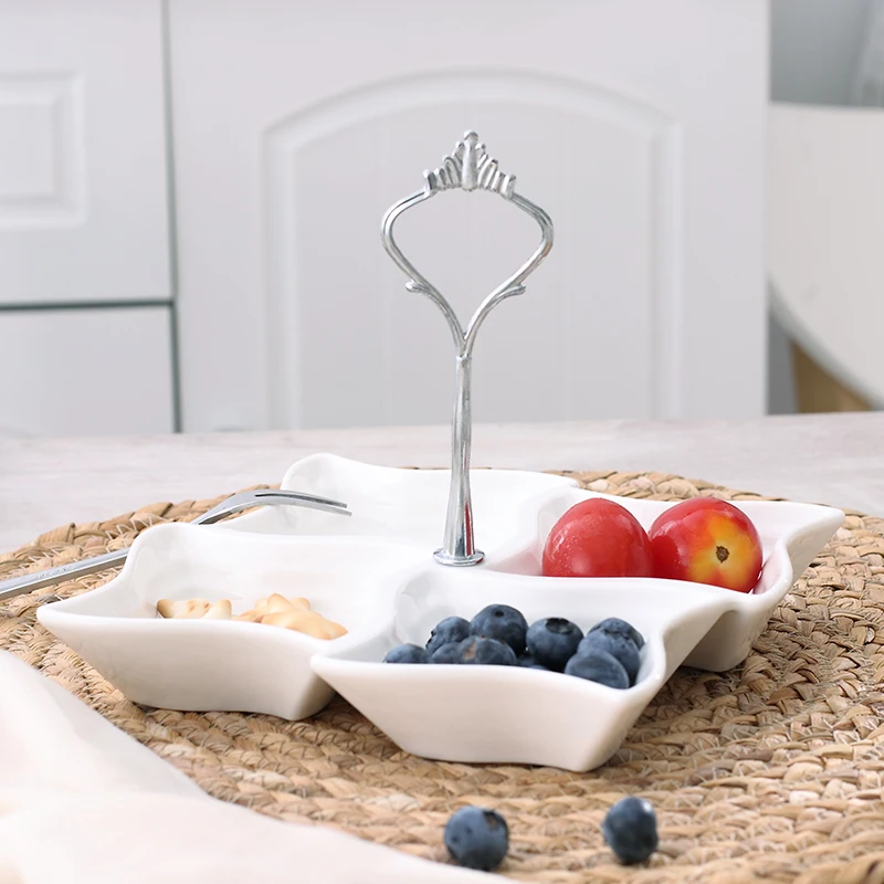 Керамические Семейные фруктовые тарелки для закусок десертные торты конфеты из