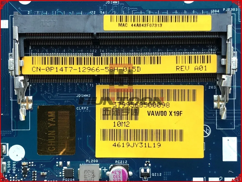 Высокое качество VAW01 LA-9101P для Dell Inspiron 3521 Материнская плата ноутбука CN-0P14T7 SR0XL I5-3337U
