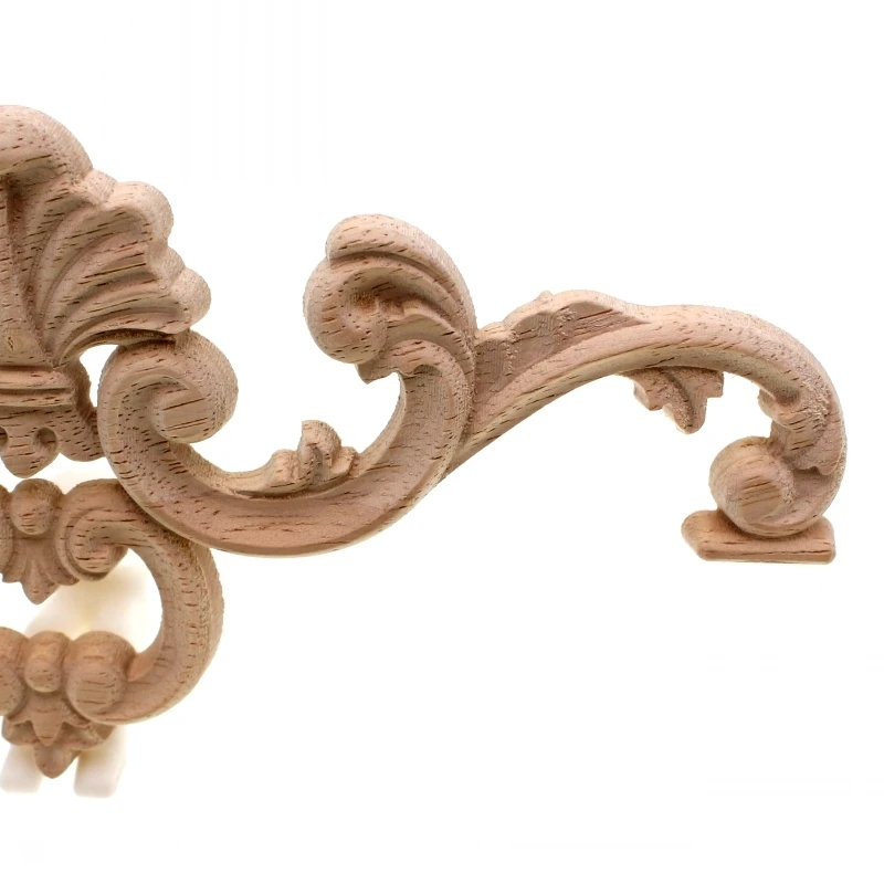 Runbazef резьба по дереву цветочной аппликацией деревянной Цветочные Резные