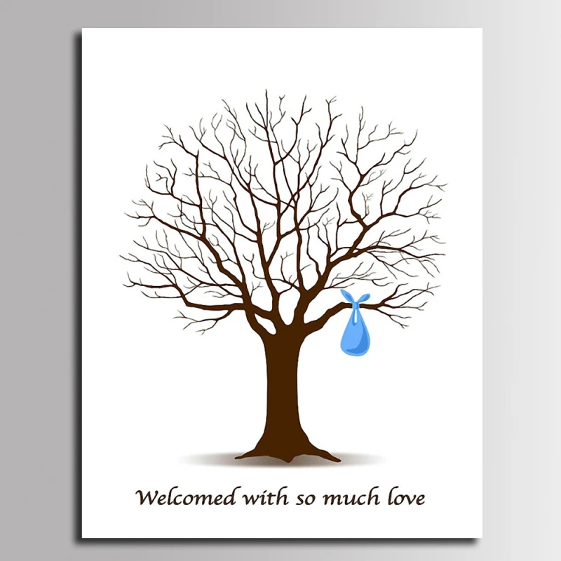 Картина на холсте сделай сам для будущей матери гостевая книга уникальный