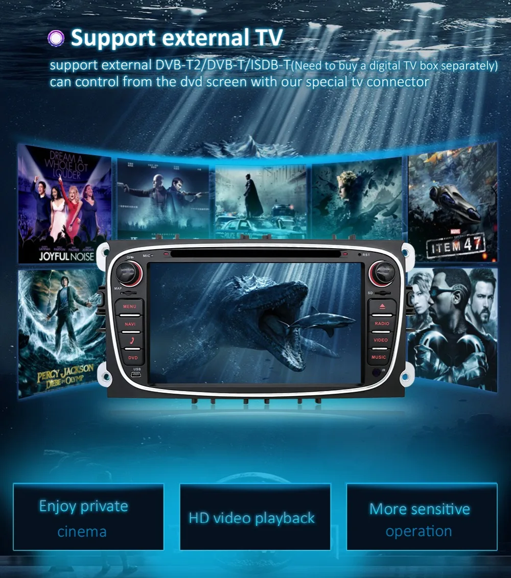 2 din Android 9,0 автомобильный DVD мультимедийный плеер gps Navi для Ford для Focus2 Mondeo Galaxy Wifi Аудио Радио Стерео головное устройство Canbus