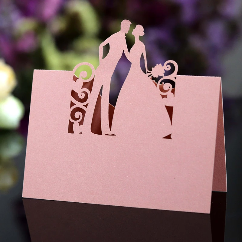 50 шт. Лазерная резка для стола невесты и жениха | Дом сад