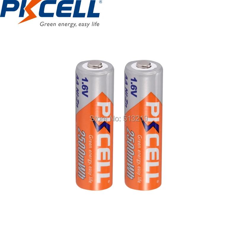 15 шт. PKCELL 2500mWh 1,6 в AA Ni-Zn батареи AA Аккумуляторная батарея защита от перегрузки по току NI ZN батареи для игрушек камеры