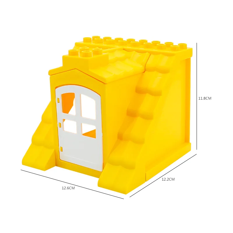 1Pcs Block 13 DIY крупные частицы строительные блоки Аксессуары Совместимые дома Duploingly домик-замок крыша принцесса игрушка для детей подарок - Цвет: 1Pcs Block 13