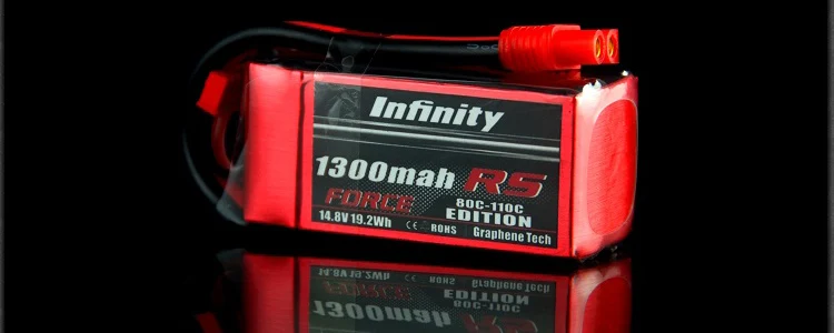 Infinity перезаряжаемая Lipo батарея 4S 14 8 V 1500mah 110C гоночная Спецификация для