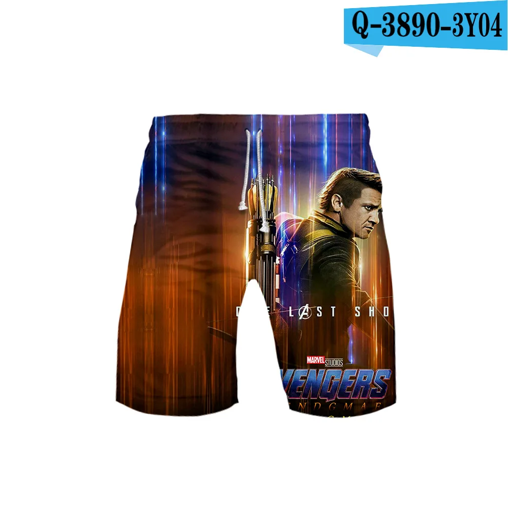 Летние мужские шорты больших размеров 5XL, 6XL, Марвел, Мстители, эндшпиль, супергерой, Капитан Америка, Железный человек, 3D принт, пляжные шорты, Hombre - Цвет: 007