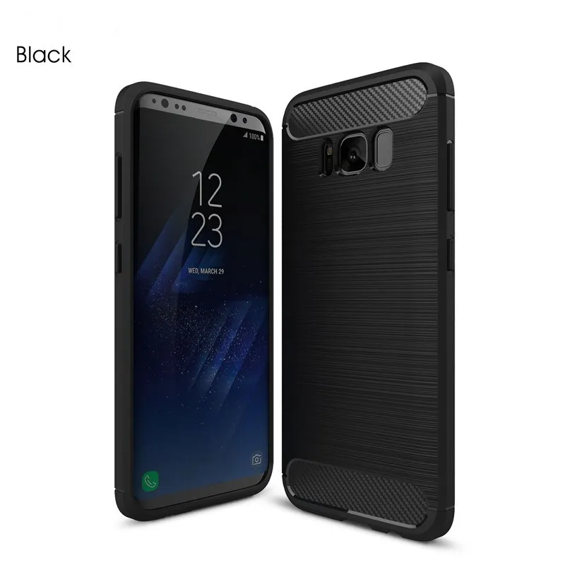 Роскошный мягкий чехол из силикона и ТПУ углеродного волокна чехол для samsung Galaxy J3 J5 J7 A3 A5 A7 S6 S7 край S8 S9 плюс Чехол s