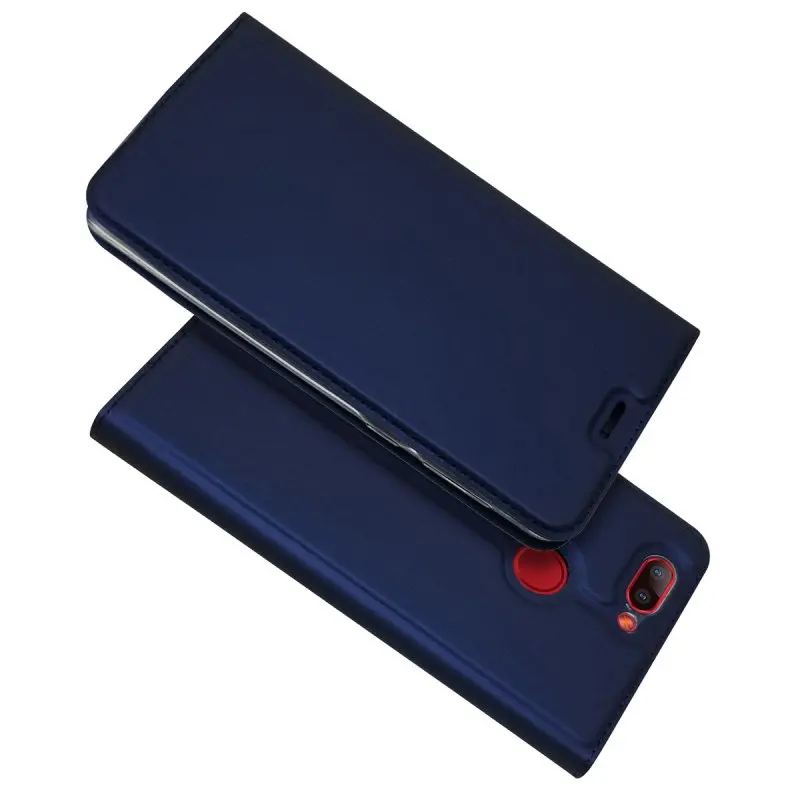 Магнитный чехол для Elephone P8, кожаный чехол-кошелек, элегантная сумка для мобильного телефона Elephone P8 Mini Coque Hoesje Etui Capinha - Цвет: Синий
