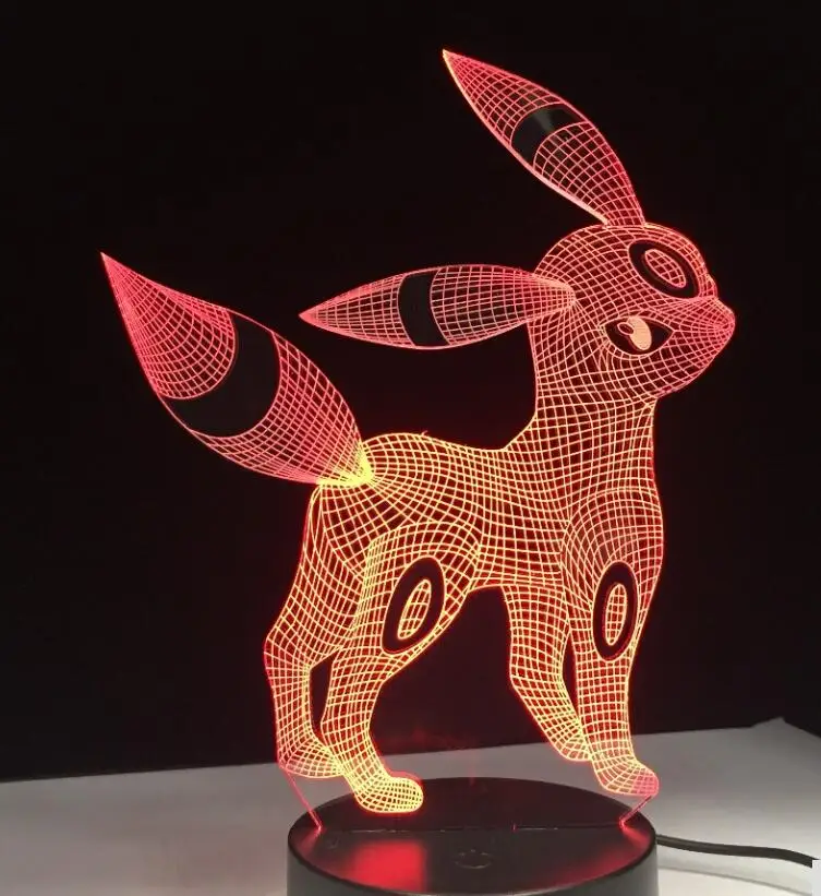 Pokemon 5 Bulbasaur 3D RGB лампа Pokemon Go экшн-фигурка визуальная Иллюзия светодиодный Праздничный Рождественский подарок Ночной светильник Прямая поставка Детский подарок - Испускаемый цвет: Pokemon 5