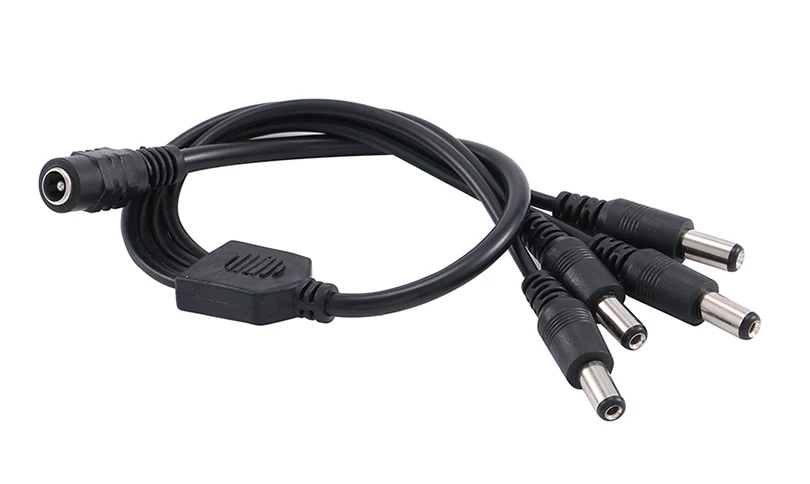 1 гнездовой к 4 штекерным сторонним разъемам постоянного тока адаптер сплиттер