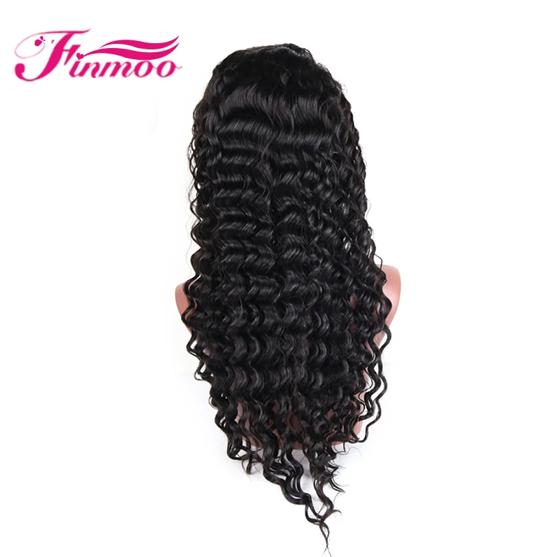 Глубокая волна Синтетические волосы на кружеве натуральные парики