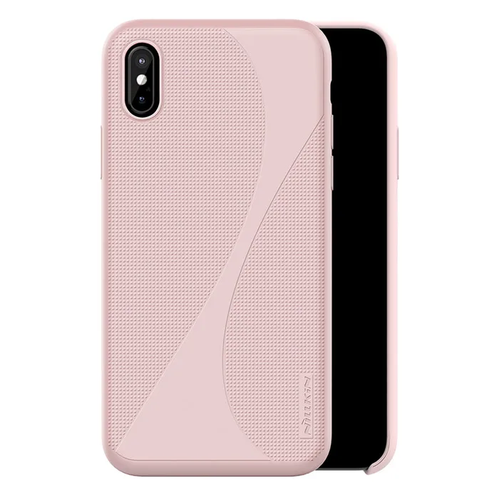 Для iphone x чехол NILLKIN жидкий силиконовый чехол для iphone X ультра тонкий мягкий гелевый резиновый чехол для iphone X Coque Fundas 10 - Цвет: Розовый