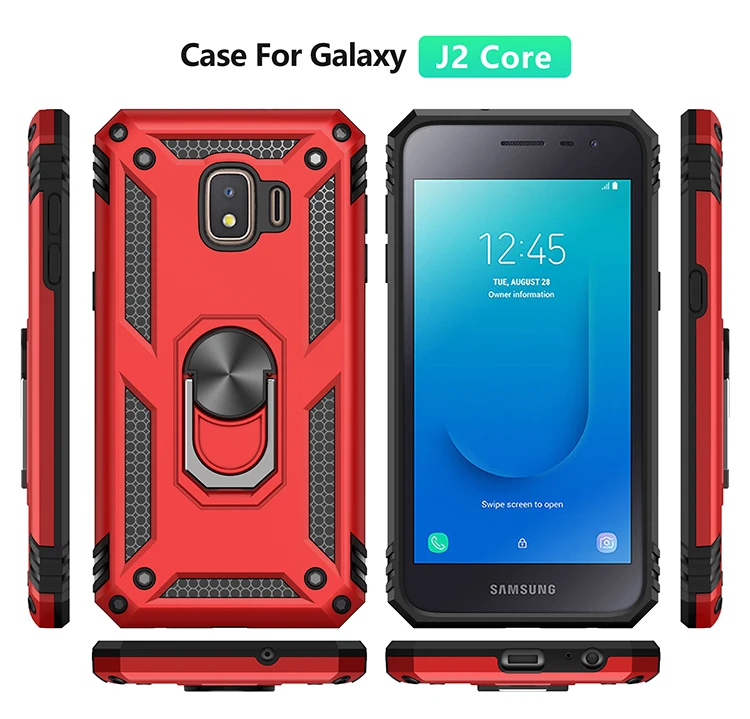 Для samsung Galaxy J2 Core роскошный автомобиль кронштейн противоударный защитный силиконовый чехол для samsung Galaxy J2 Core 5,0 дюйм(ов