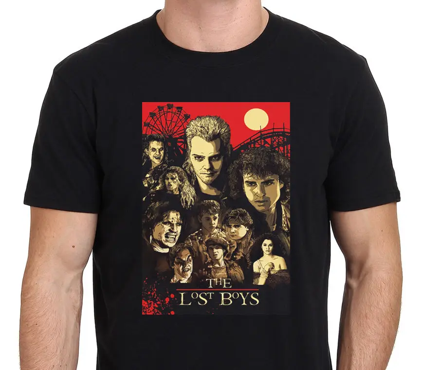 Новая футболка с изображением фильма ужасов для мальчиков 80S размер S Xxl|t shirt|shirt