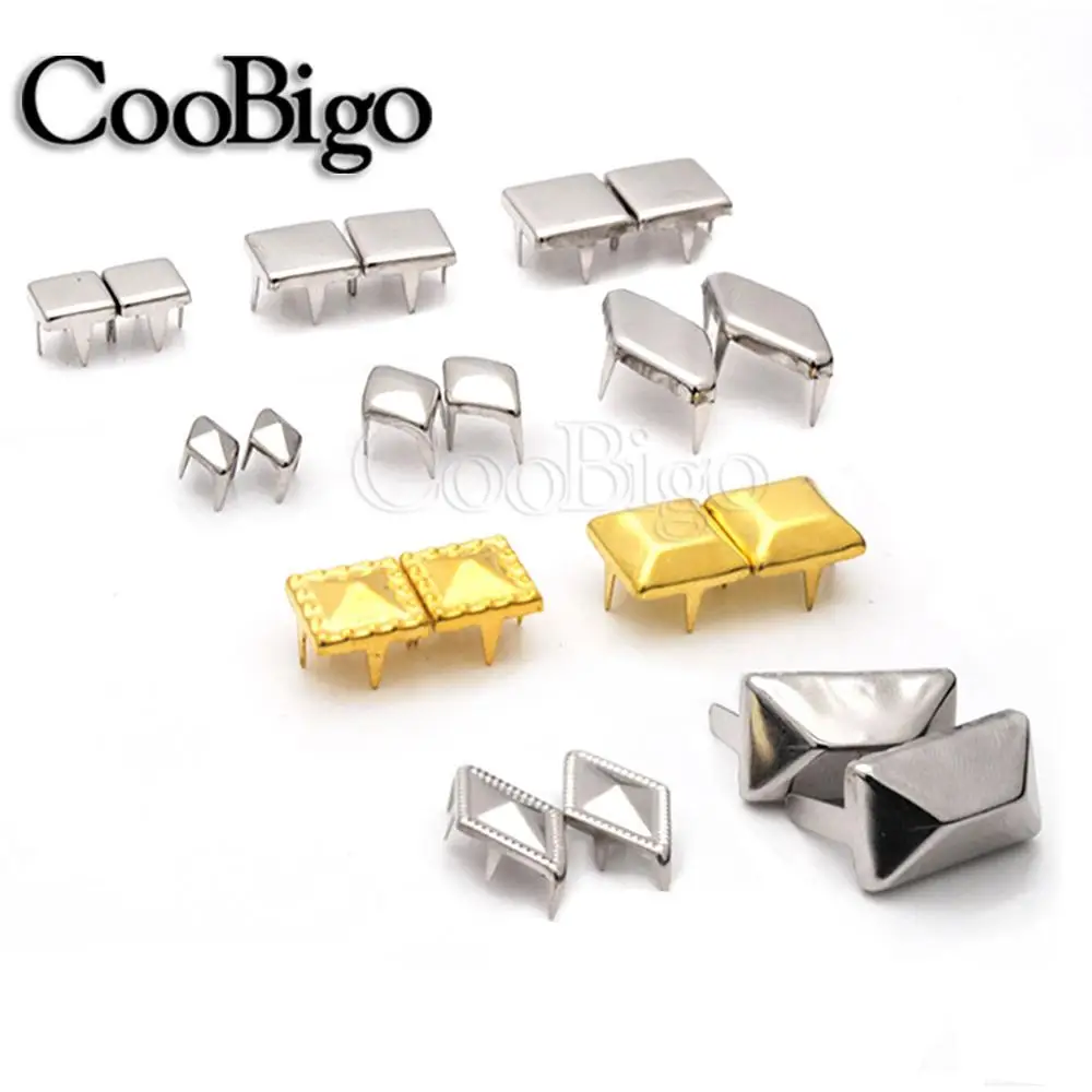 50 шт. 4 коготь Спайк Заклепки Шпильки 10 Тип бисера заклепки материал для