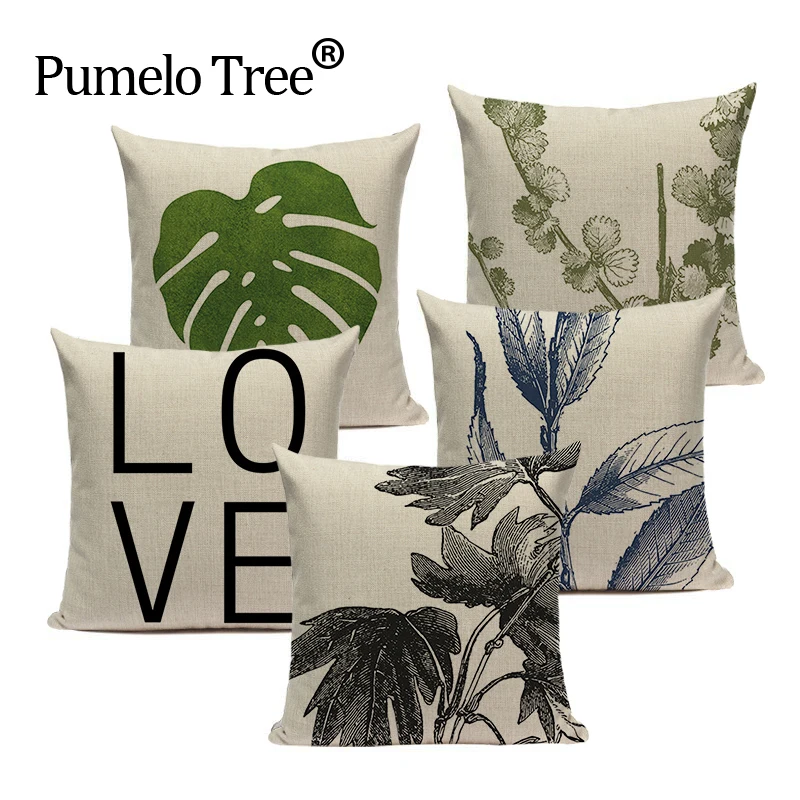 Декоративные подушки в стиле растений декоративные кактус простые для дома