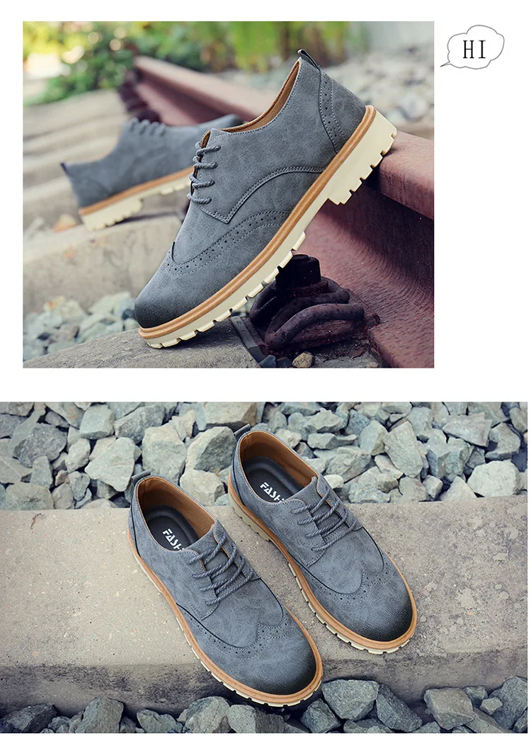 Brand Spring Suede Leather Men Shoes Oxford Casual Classic Sneakers For Male Comfortable Footwear