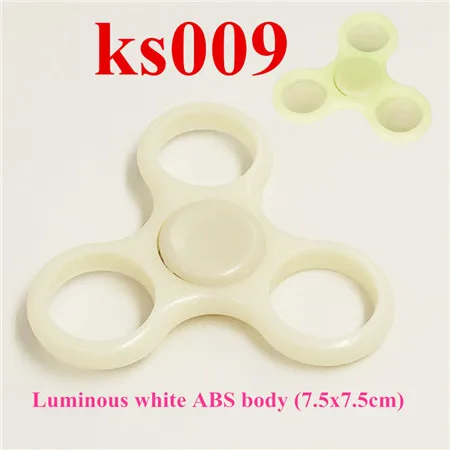 1 pc Luminous White 1 шт. 7,5x7,5 см ABS Спиннер рамка три-Спиннеры игрушка EDC ручной Спиннер корпус пластиковая рама с подшипником для выкручивания антистрессовых игрушек - Цвет: 1 pc Luminous White