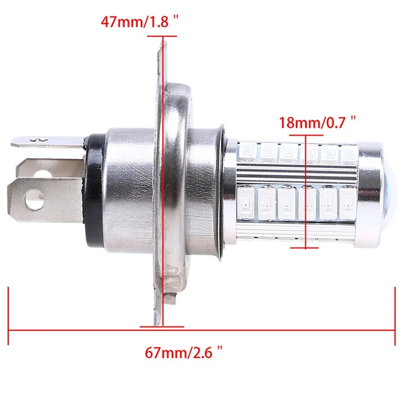 POSSBAY 9005/1156/H4/H7/H10/H11/H15/H16 Fog Signal Tail Driving 33 LED 5730 Car Light Lamp Bulb Red/Blue Car Light Source