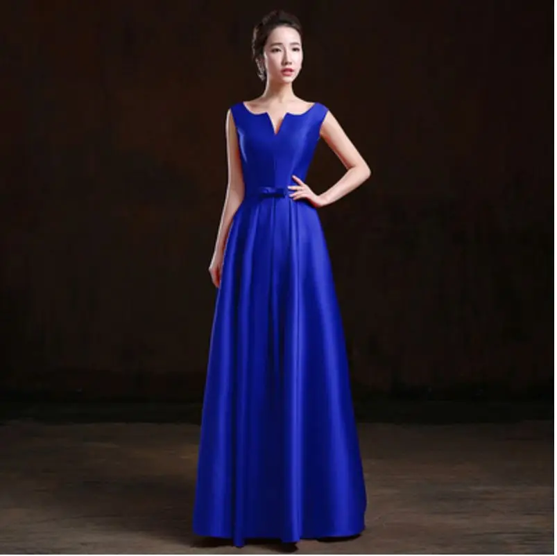 Vestidos de festa vestido longo para casamento новые сексуальные атласные трапециевидные платья с v-образным вырезом фиолетового цвета, цвета шампанского, черного цвета, бордовые платья для подружки невесты
