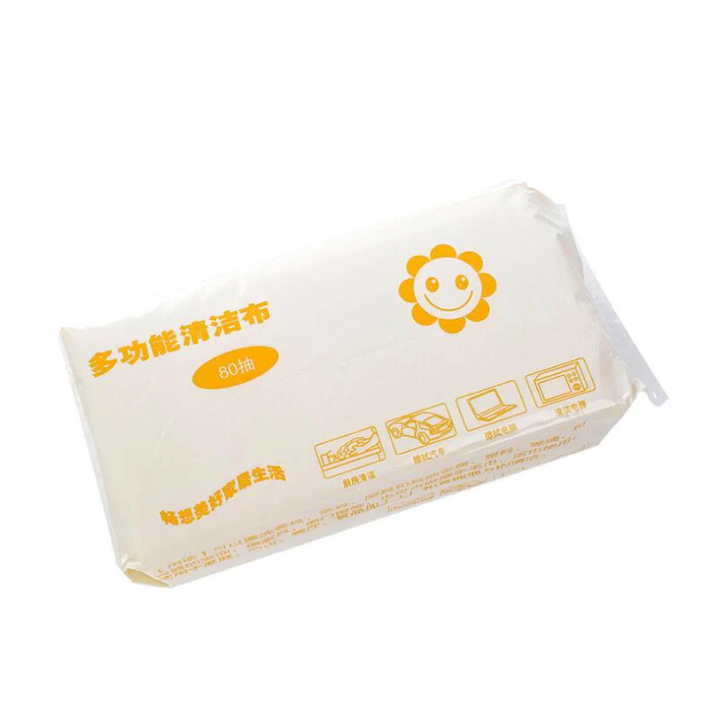 White ONEUP нетканого микроволокна чистки Кухня Ванная комната Многофункциональный поставки Одноразовые Губки 80 листов/посылка - Цвет: White