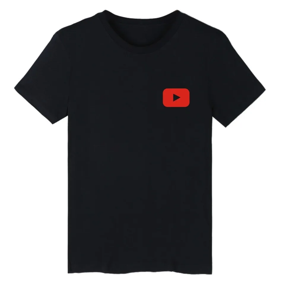 Футболка с принтом Youtube мужская и женская футболка в стиле Харадзюку роскошная