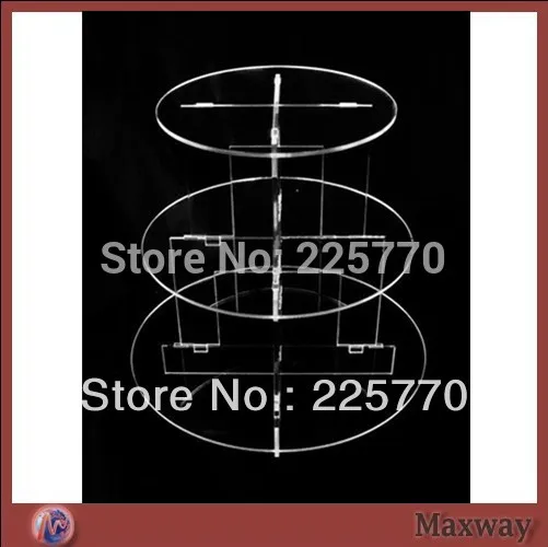 

3 Tier Cupcake Stand,Perspex Cupcake Display,Lucite Cupcake Stand