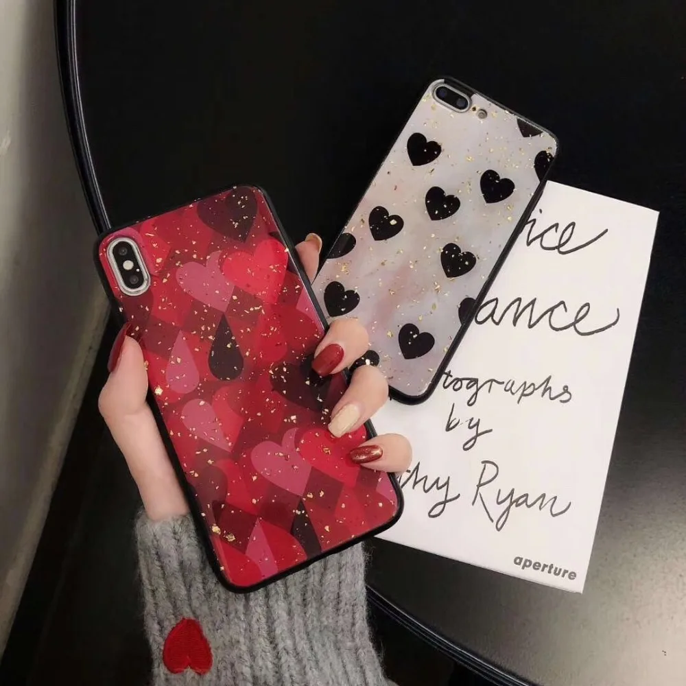 For Huawei Mate20 Lite Pro Mate10Pro Nova3i PSmart Case Shiny Sequins Love Heart Soft Girly P20Pro P20Lite P10 Plus Cover |